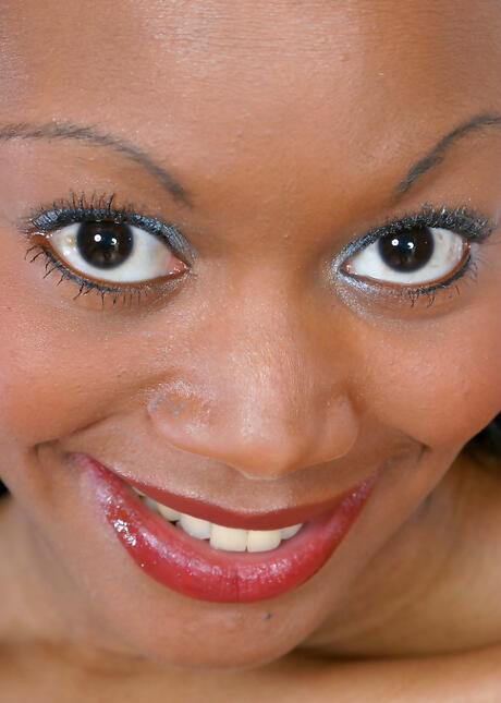 Excellent dark hair youthful Karis unveils small tits and spreads her legs 